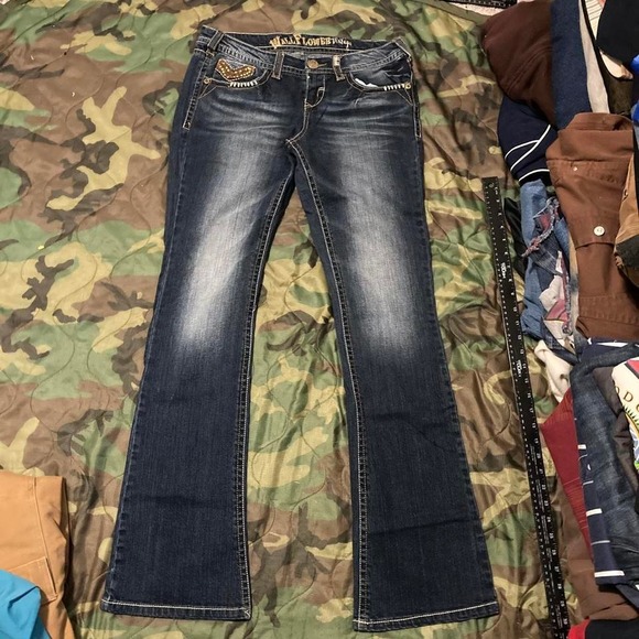 Wallflower vintage low rise bootcut flap pocket jeans y2k - Picture 1 of 8